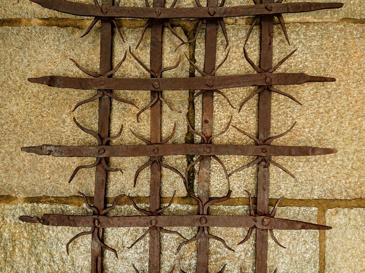 Grille Italienne En  Fer Forgé XVe Siècle-photo-4