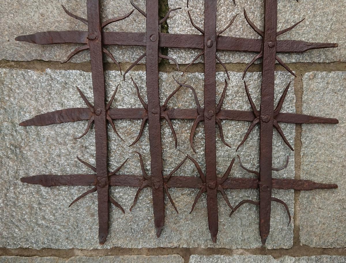 Grille Italienne En  Fer Forgé XVe Siècle-photo-5