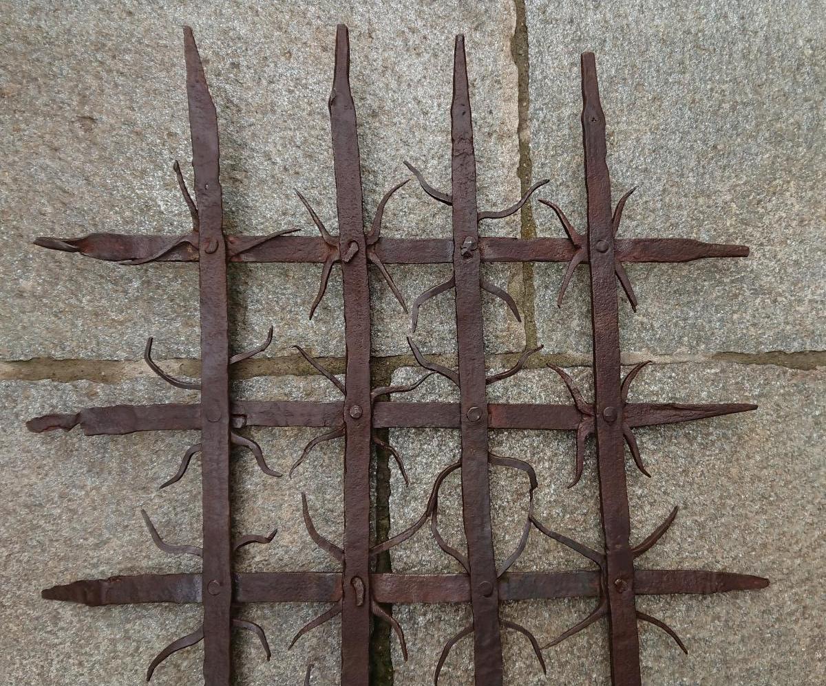 Grille Italienne En  Fer Forgé XVe Siècle-photo-8