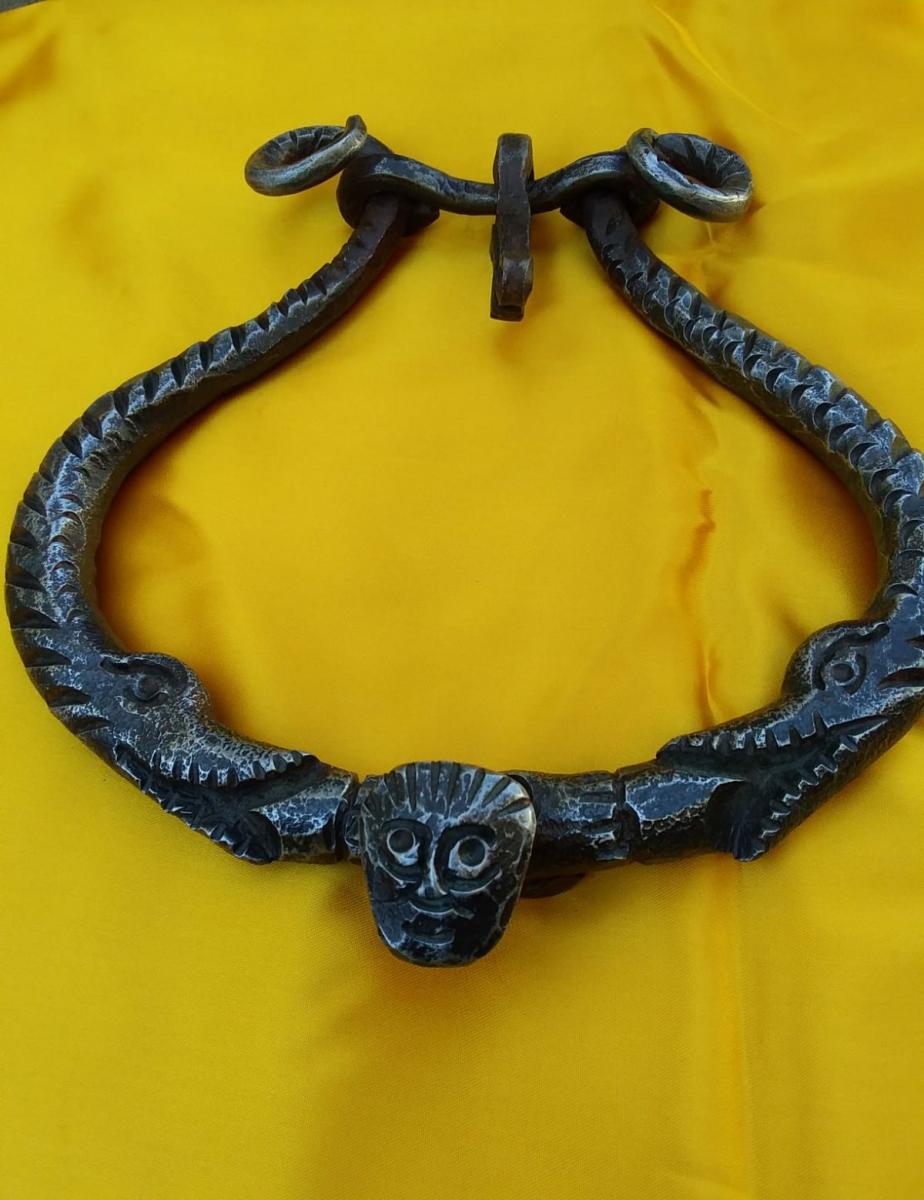 Wrought Iron Knocker XVIth Century-photo-2