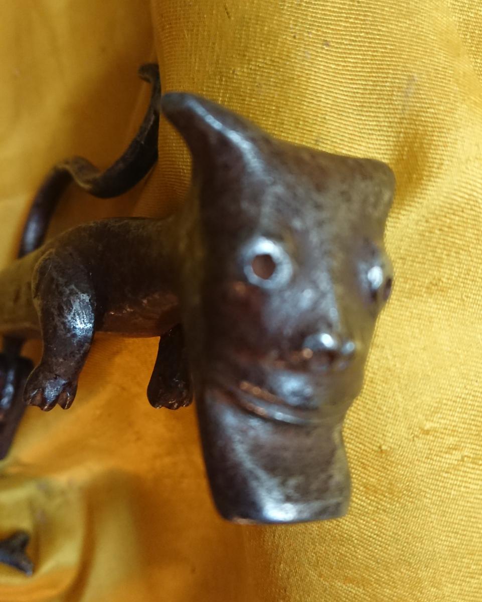 Very Rare Gothic Devil Knocker-photo-3