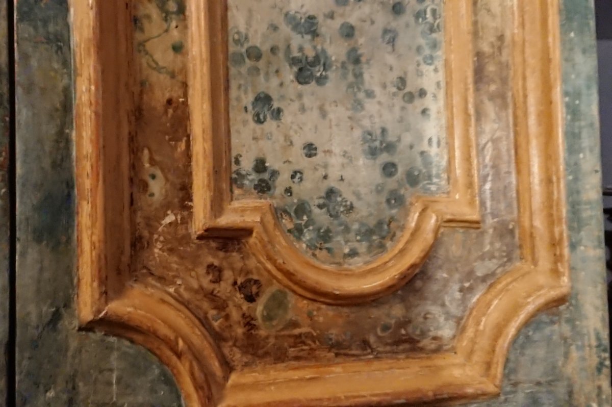 Porte Italienne à Faux Marbre XVIIe Siècle-photo-2