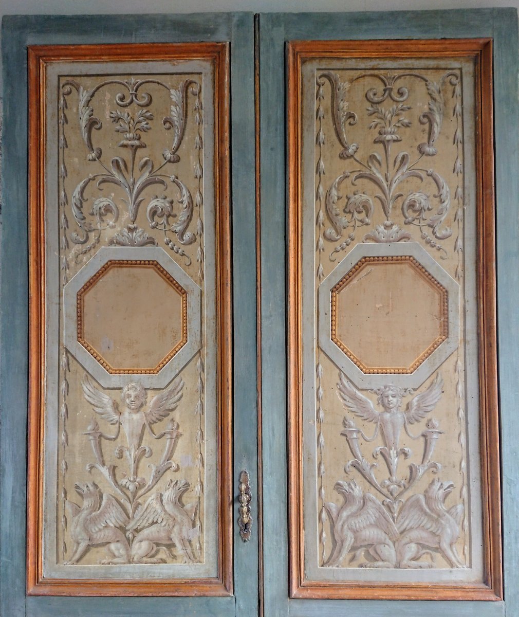 Importante Porte Italienne  Louis XVI-photo-5