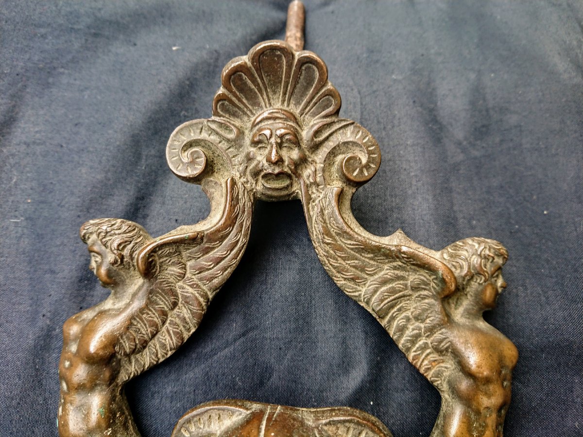 Heurtoir Italien En Bronze XVIe Siècle-photo-4