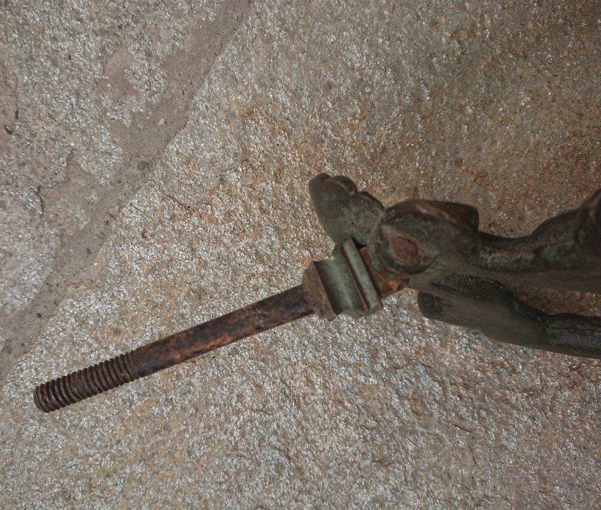 Heurtoir Italien En Bronze XVIe Siècle-photo-6