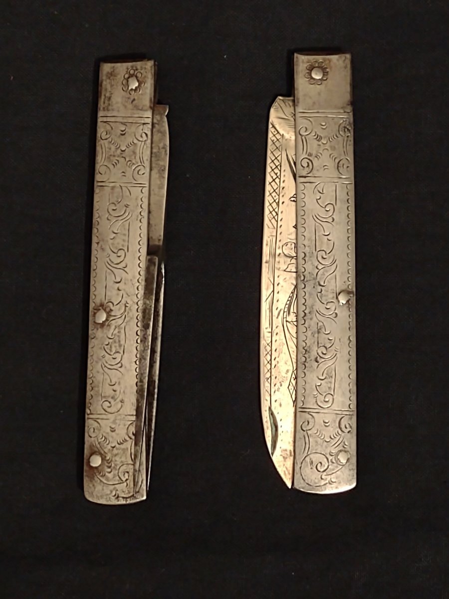 Set De Couteau Et Forchette En Fer Et Argent