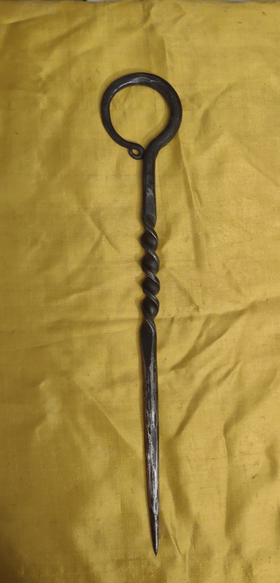 Wrought Iron Tool For Shelling Ears XVIII-xviii Century-photo-2