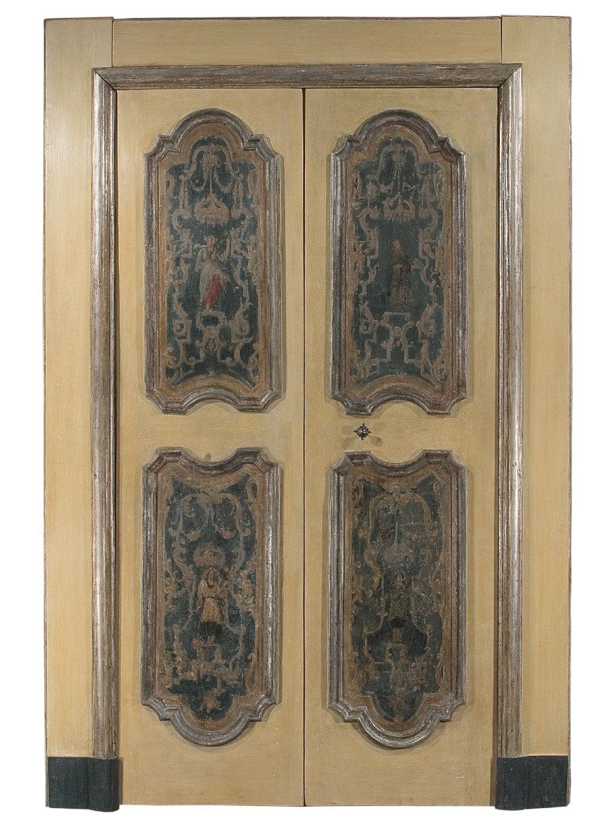 Neapolitan Door With Its 17th Century Frame