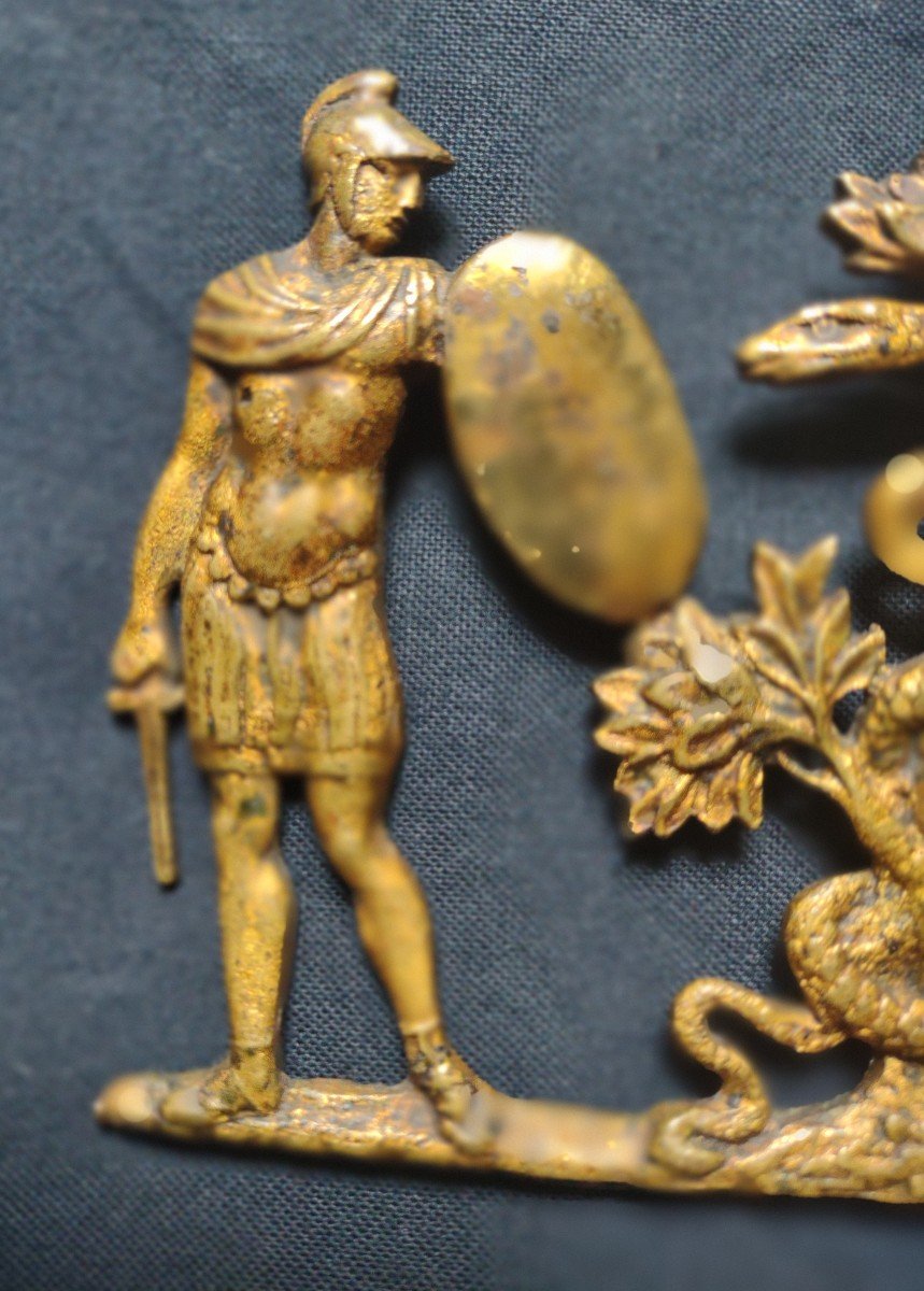 XVIth Century Gilt Bronze Plate-photo-2