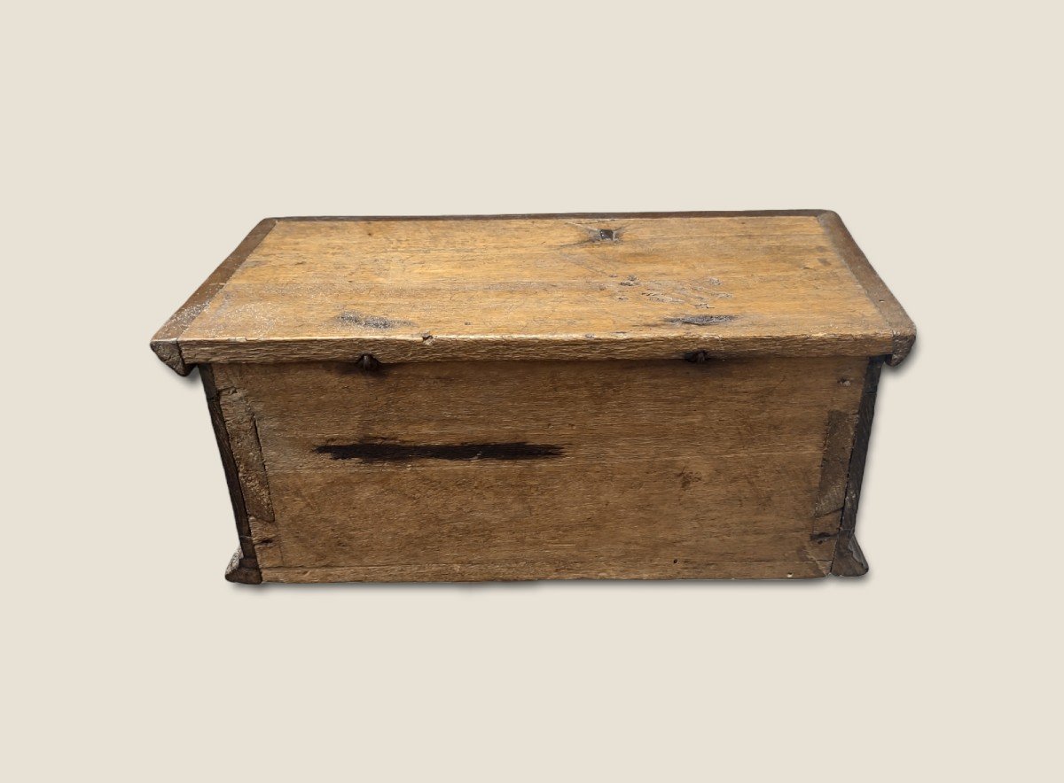 Box In Painted Walnut Florence Eighteenth Century-photo-5
