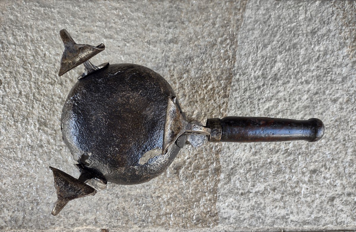 Important Wrought Iron Brazier Italy XVIth Century-photo-4