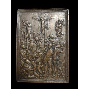 Crucifixion En Bronze Galeazzo Mondella , Dit 