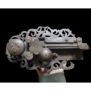 Wrougt Iron Locks, Cut And Engraved XVIII Century 