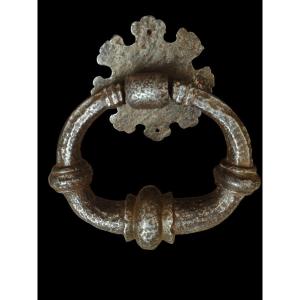 Impressive Wrought Iron Door Knocker XVII Century 