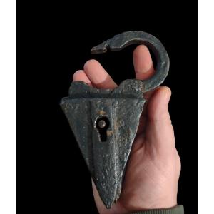 Large Triangular Padlock XVI Century 