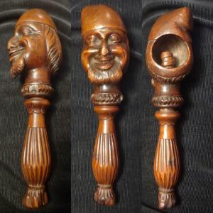 Wooden Sculpted Nutcracker France XIX Century