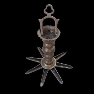 Lampe Juive En Bronze De Chabbat XVIIIe Siècle