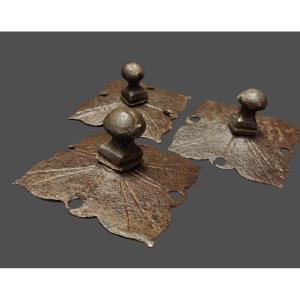 6 Large Wrought Iron Nails Sapin XVII-xviii Century
