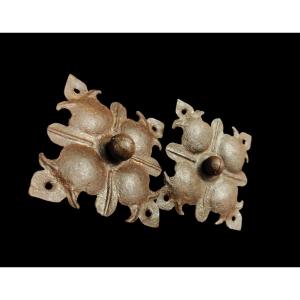 2 Large Iron Nails XVIII Century