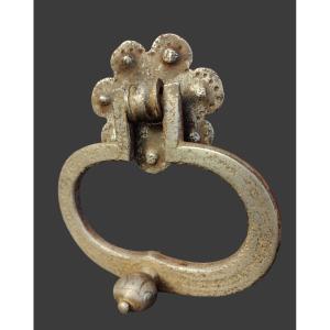 Heurtoir De Porte En Fer Forgé XVIIe Siècle