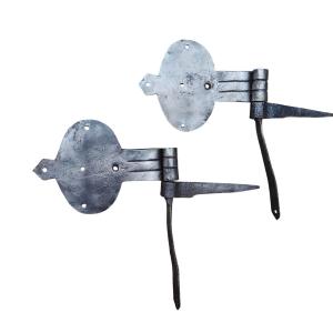 Pair Of Hinges, Complete With Hinge Pins, 18th Century