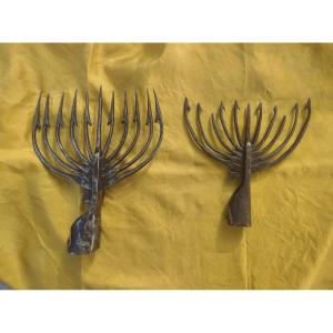 2 Eel Spears, Italy, 18th Century