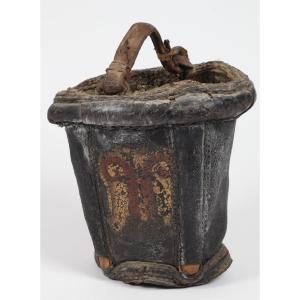 19th-century Leather Firefighter's Bucket