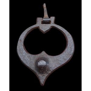 Small, Antique-style Wrought-iron Door Handle
