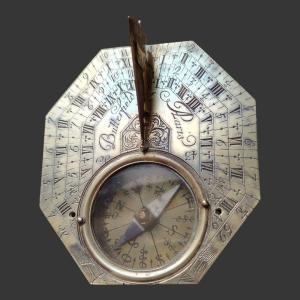 Butterfiel à Paris Pocket Sundial, Circa 1700