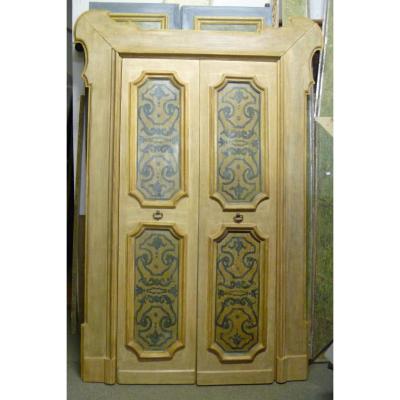 Door Painted Tempera With Its Frame