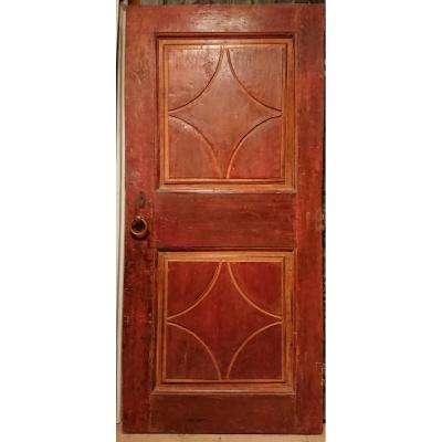 Italian Door Painted And Engraved XVII Century