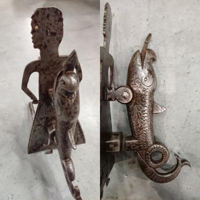 Heurtoir Zoomorphe Gothique  XIVe Siècle