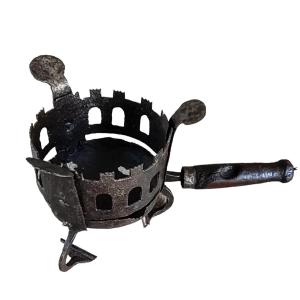 Important Wrought Iron Brazier Italy XVIth Century