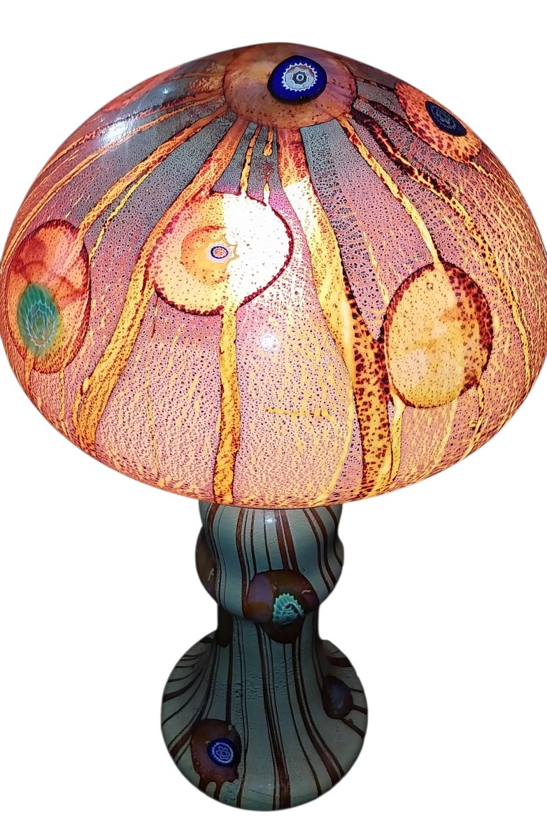 Lampe verre soufflé de Murano, Années 70 - E. Nason & G. Radi-photo-2