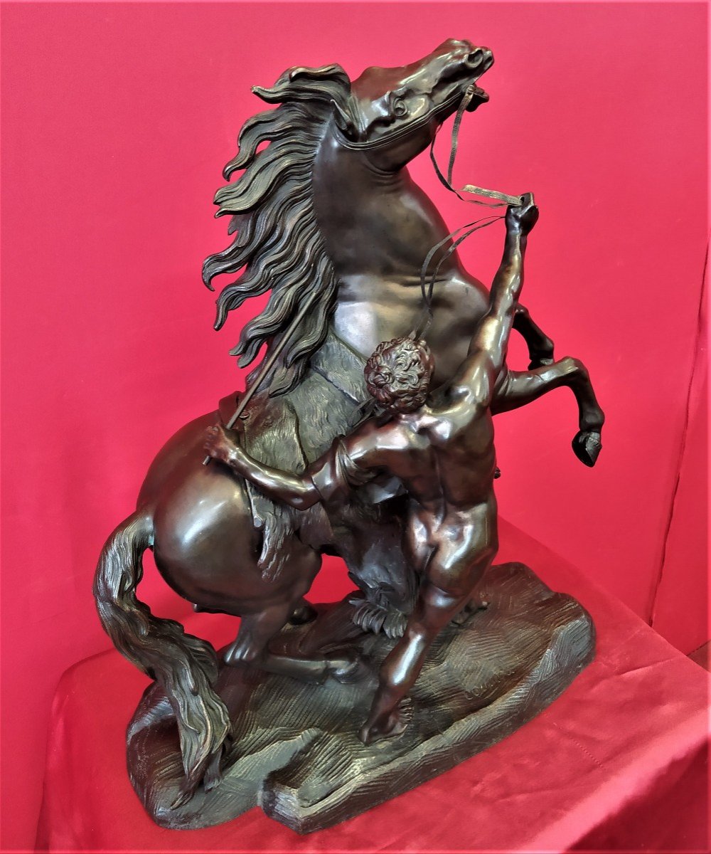 Bronze Horse Signed Coustou-photo-2