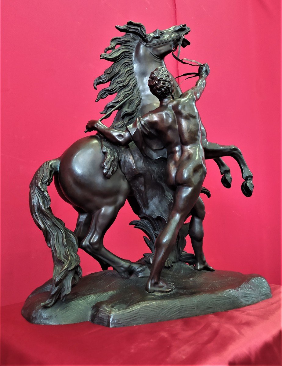Bronze Horse Signed Coustou-photo-6