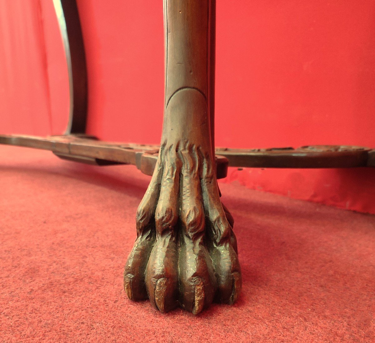 Console Italienne Sculptée De Visages d'Enfants-photo-4