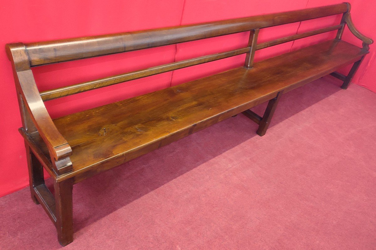 Long Bench With Armrests