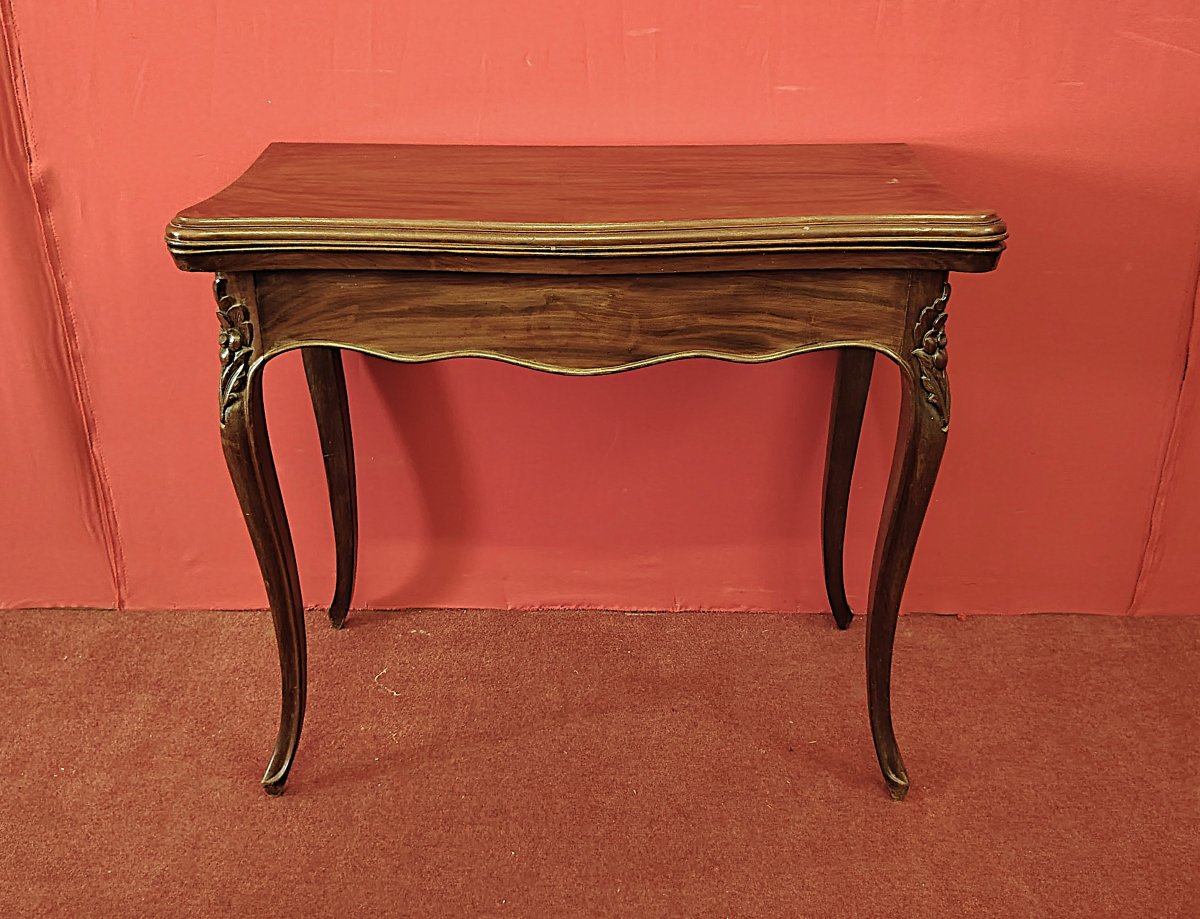 Table De Jeu En Acajou-photo-4