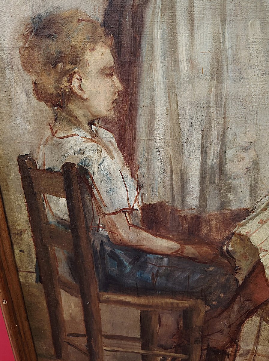 Preparatory Study Of A Girl's Face-photo-2