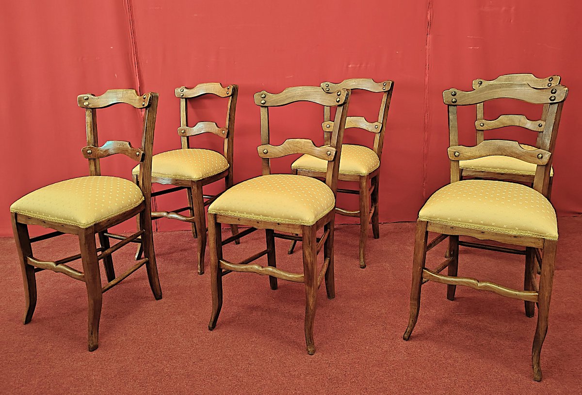 Ensemble de six chaises de cuisine-photo-6