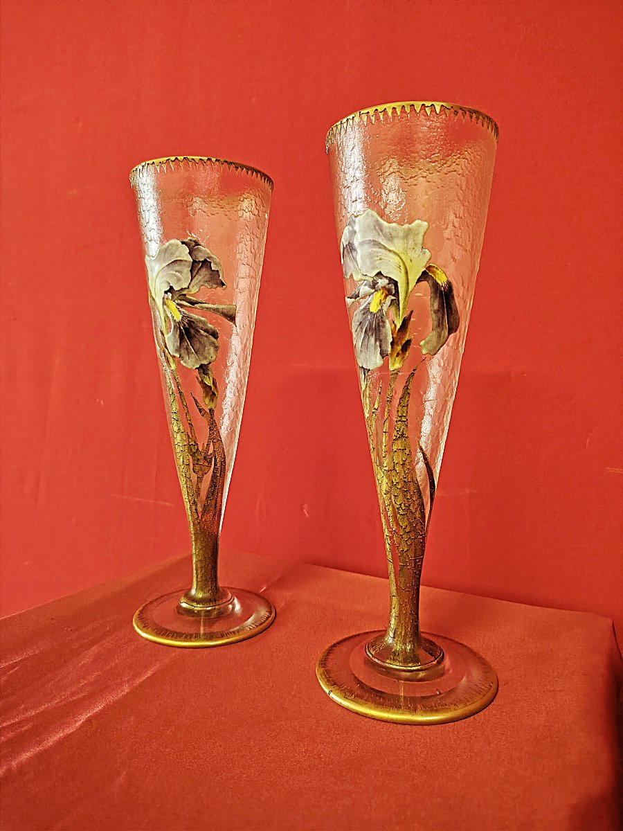 Pair Of Art Nouveau Vases-photo-2