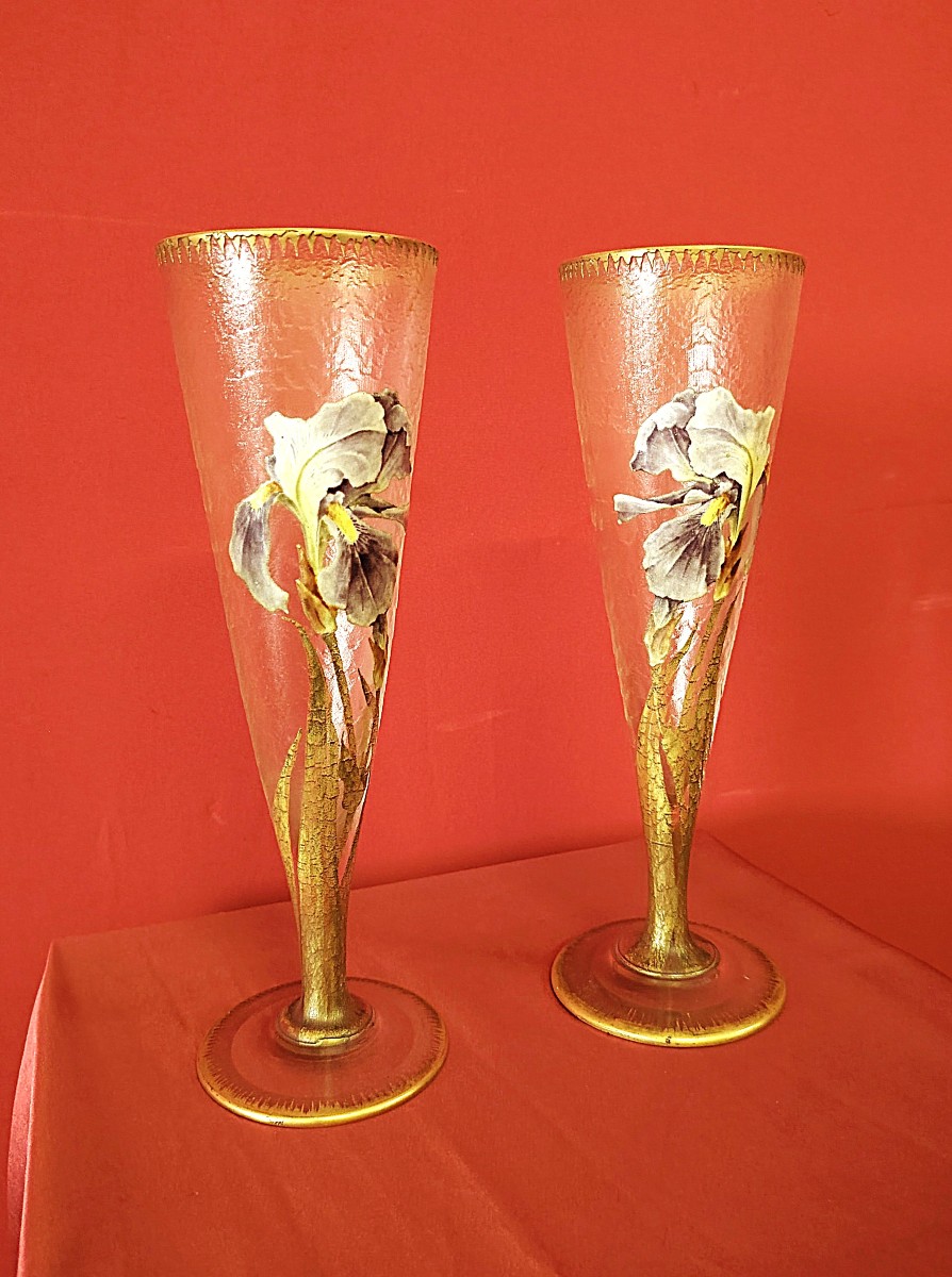 Pair Of Art Nouveau Vases