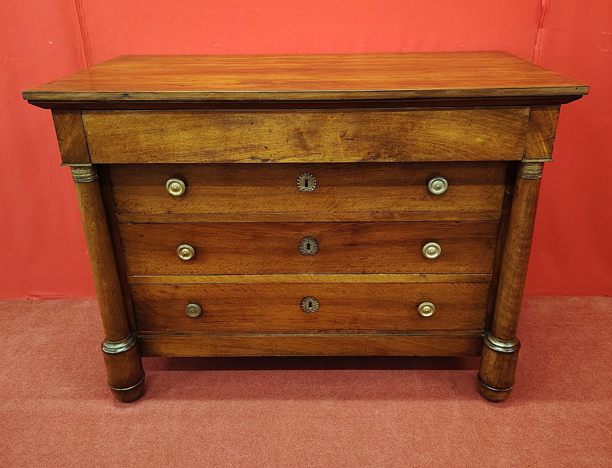 Empire Walnut Chest Of Drawers-photo-6