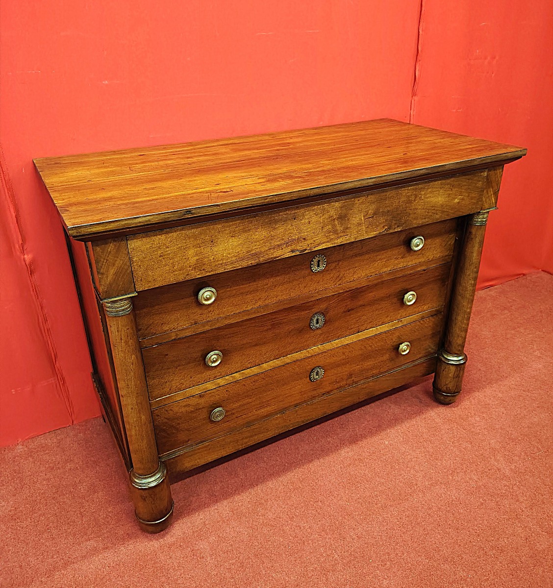 Empire Walnut Chest Of Drawers