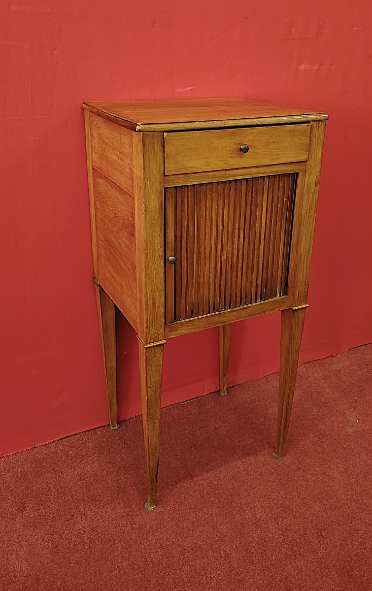 Cherry Shutter Bedside Table