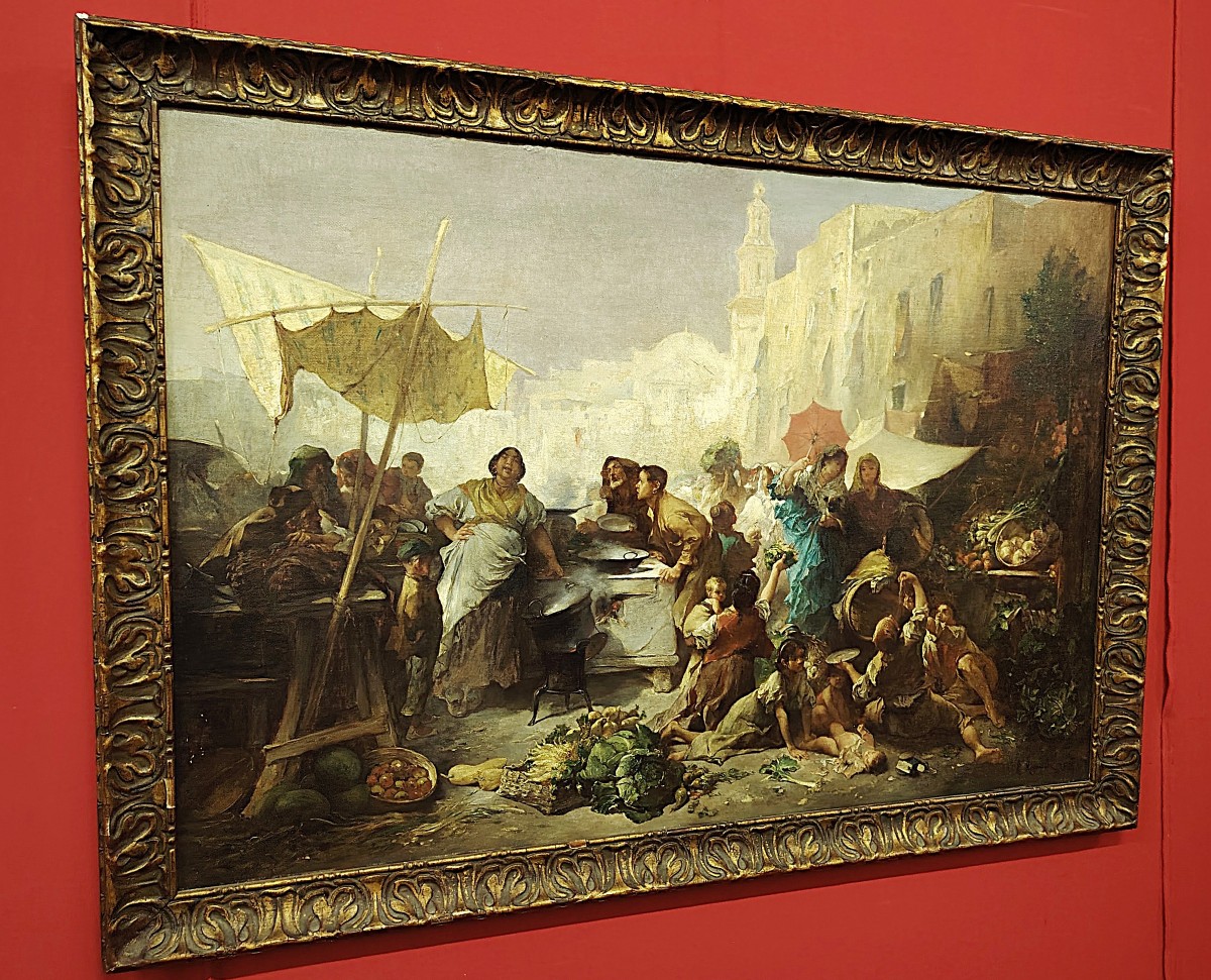 Place du marché de Naples François Reynaud