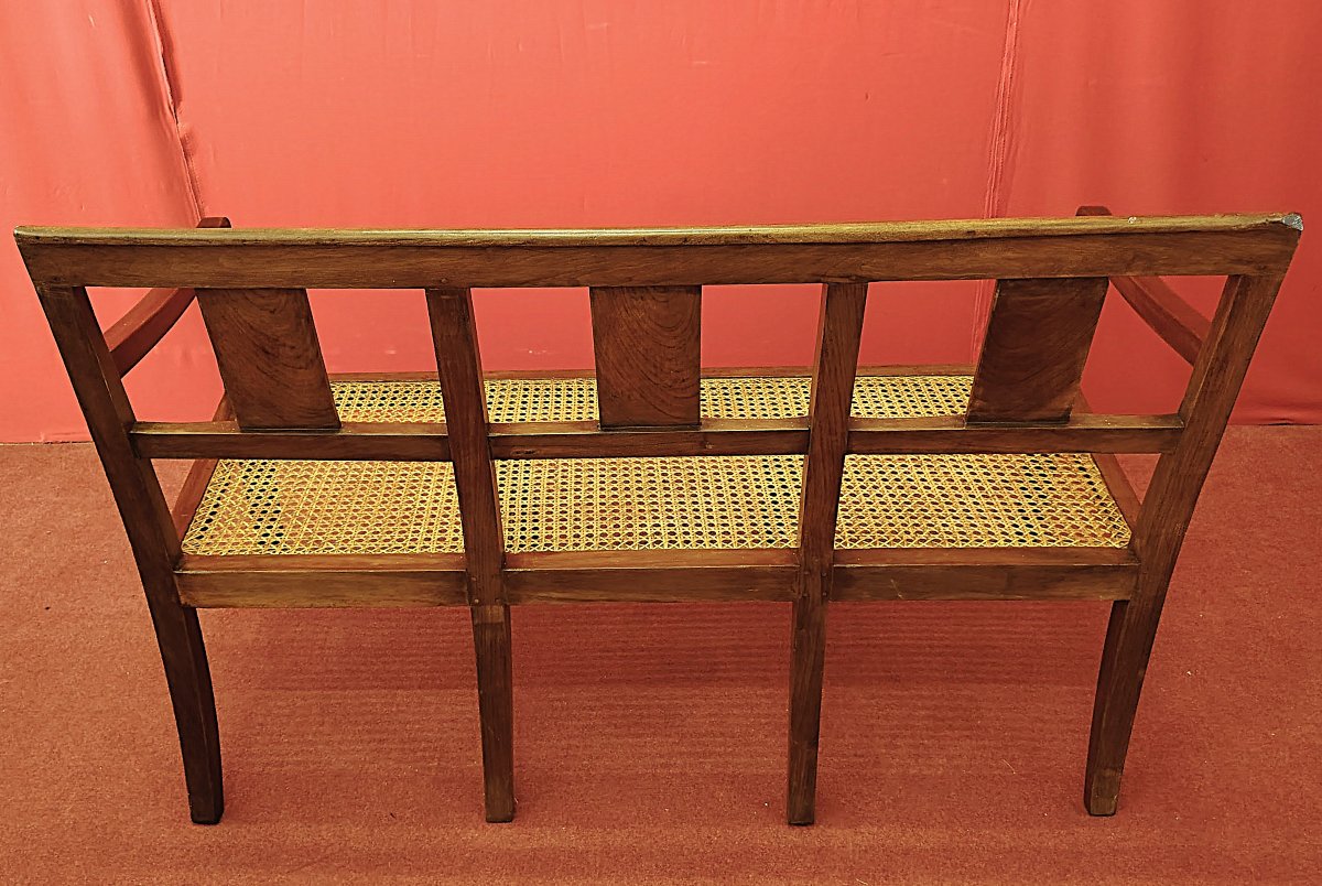 Banc avec de paille viennoise-photo-3