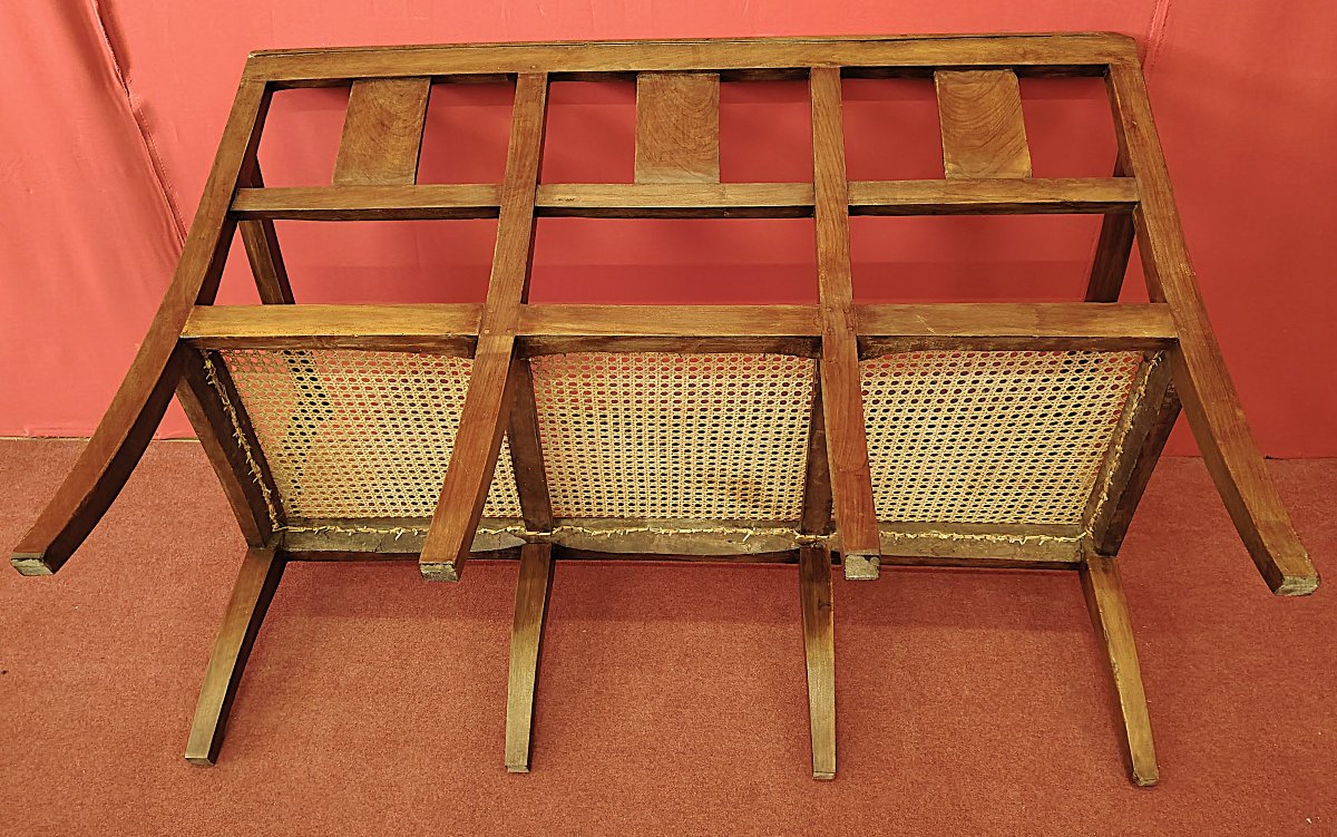 Banc avec de paille viennoise-photo-4