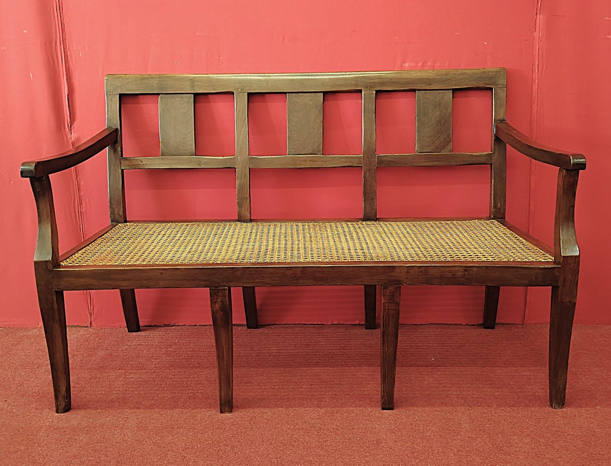 Banc avec de paille viennoise-photo-6